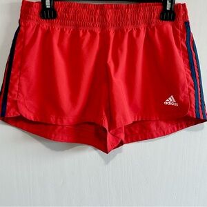 Adidas Red 3 Stripes Shorts